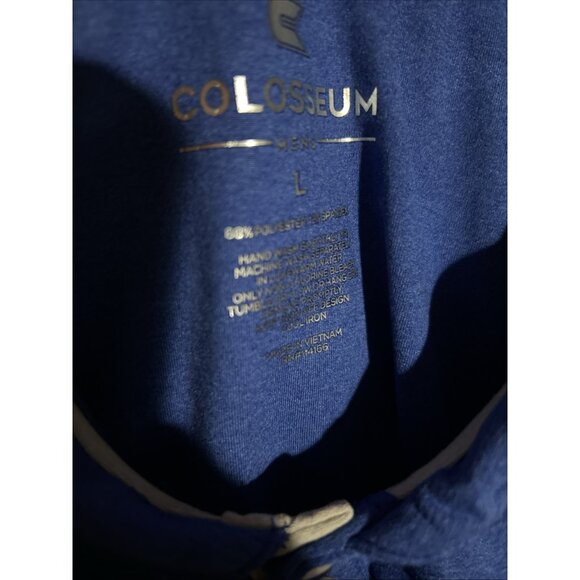 NEW Boise State BSU Broncos Colosseum Color Block Blue Gray Polo Shirt Men's L - Picture 7 of 8